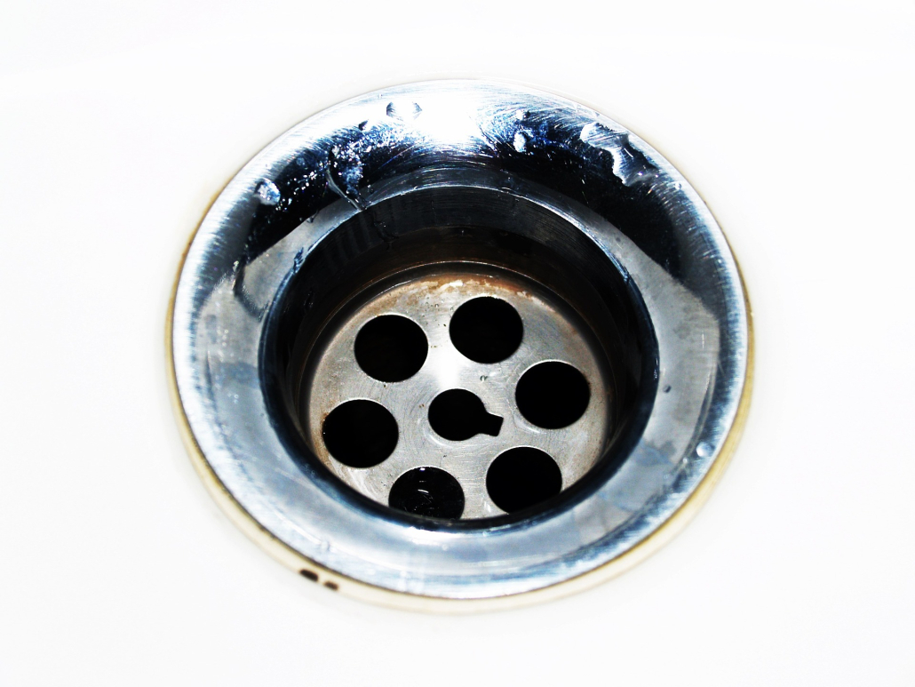 dirty sink drain